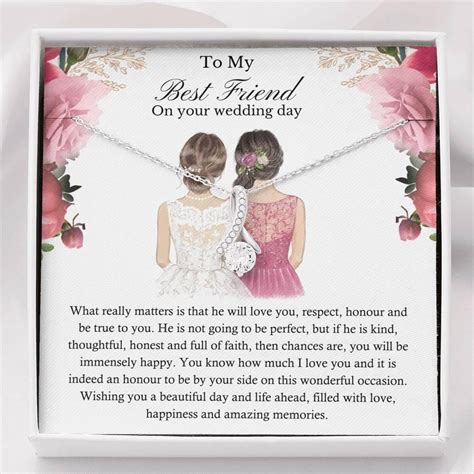 to my best friend on her wedding day gift